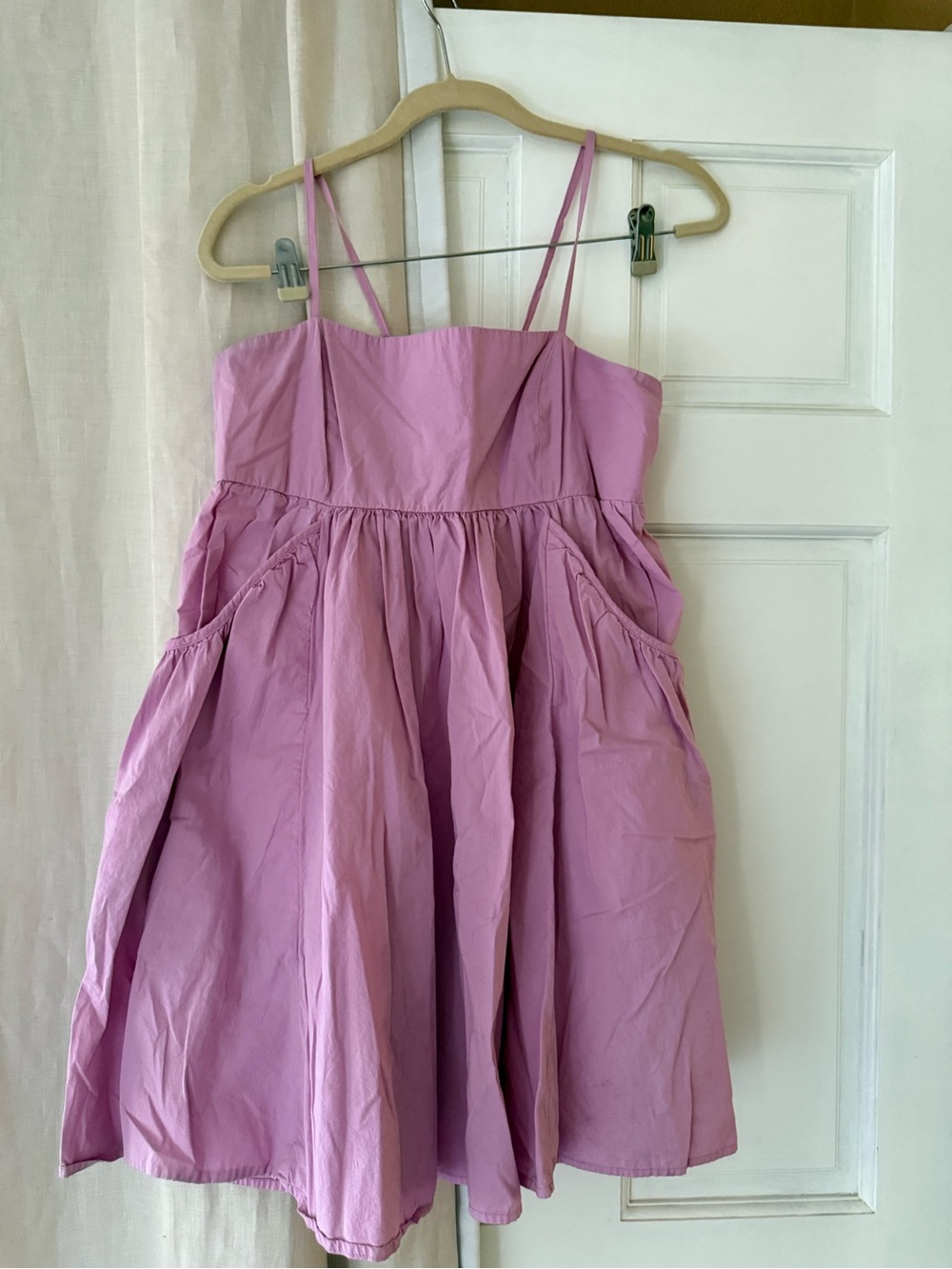 Urban Outfitters Pink Mauve Babydoll Dress with Pockets – Size M – NWOT